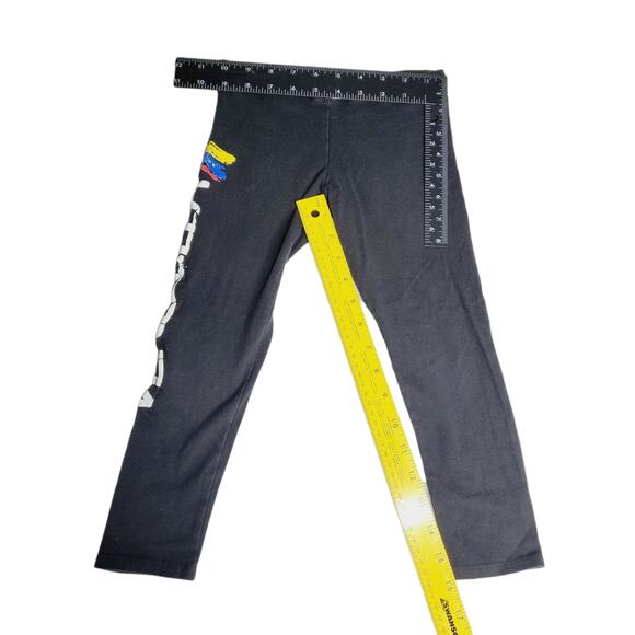 Venezuela Flag Girls Leggings Size S 6-6X Black Ankle Length 1445 - Picture 5 of 5